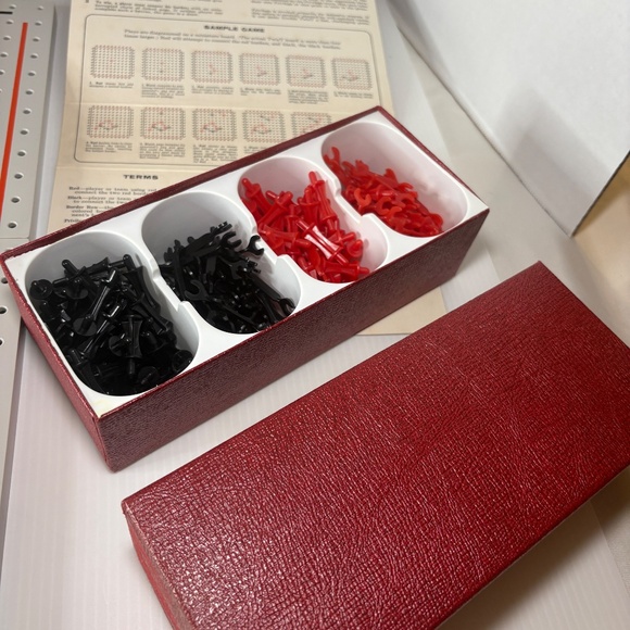 Twixt 3M Bookshelf Strategy Board Game 1962 Complete W/directions pieces & board - Picture 3 of 13